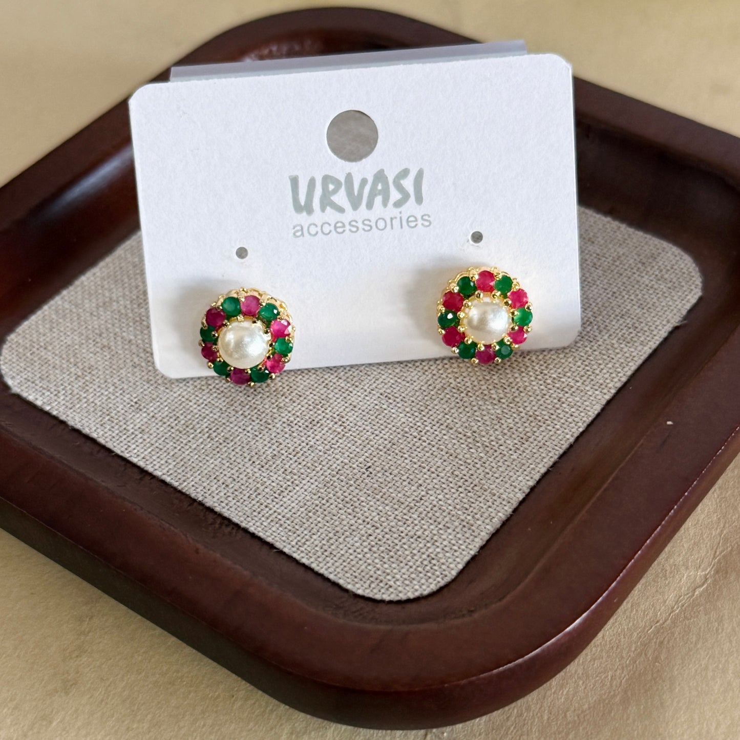 Navaratna Stud Earrings E316