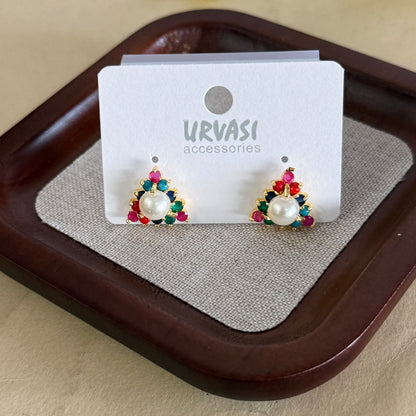 Navaratna Stud Earrings E313