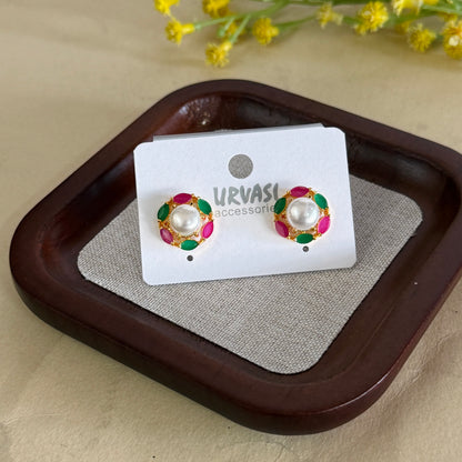 Navaratna Stud Earrings E314