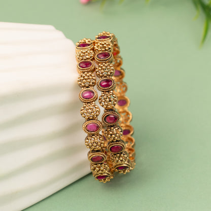 Antique Bangle B129(2 Piece)