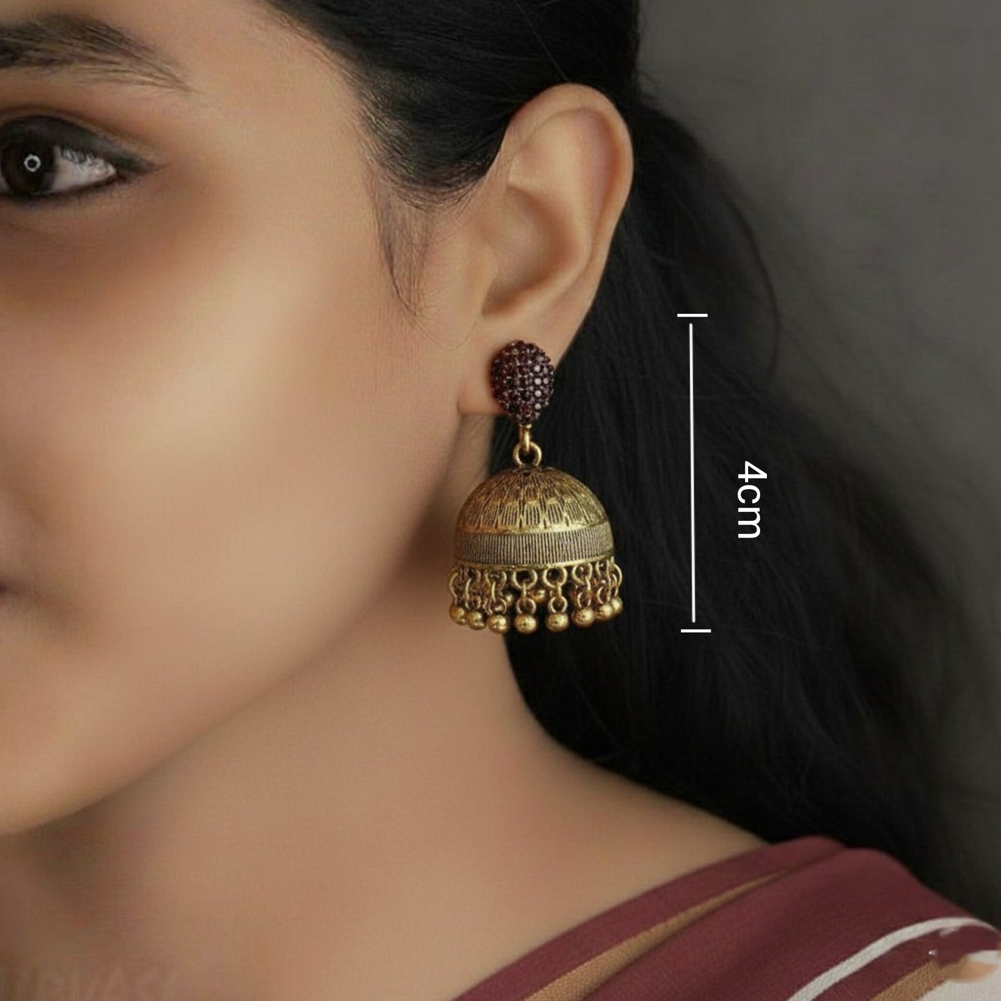 Oxidised Earrings E402
