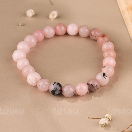 Hand-made Pink Opal Bracelet BR111