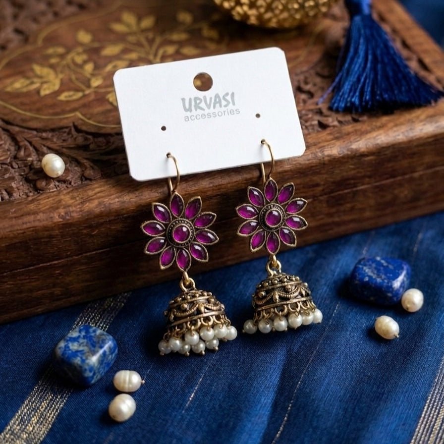 Fancy Jumkha Earrings E1136