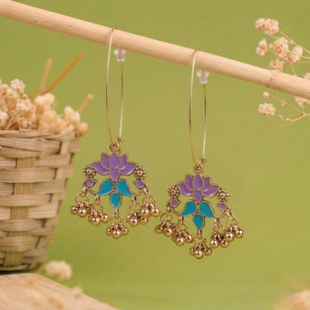 Long Hook Closure Hanging Earrings E1310