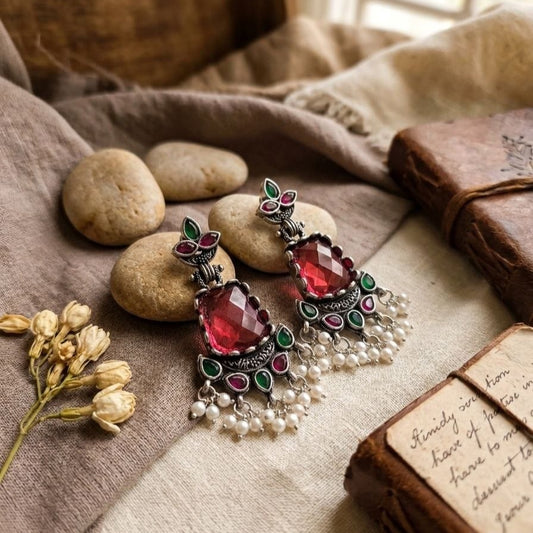 Oxidised Earrings E1156