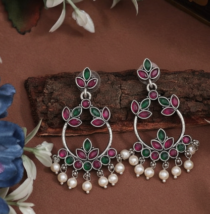 Oxidised Earrings E166