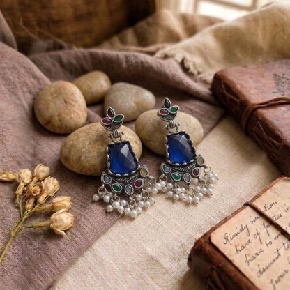 Oxidised Earrings E1156