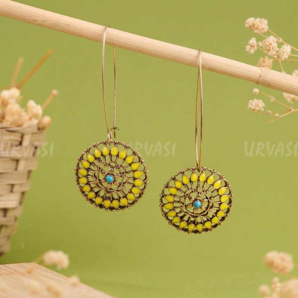 Long Hook Closure Hanging Earrings E1291