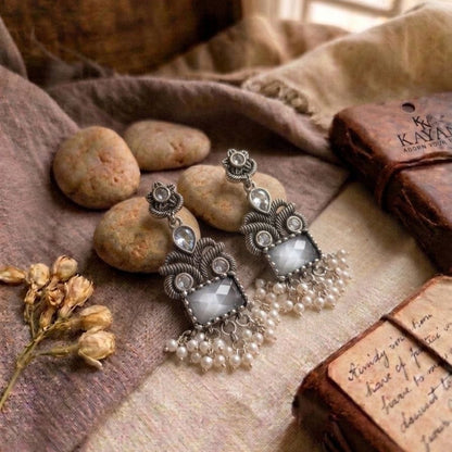 Oxidised Earrings E1159