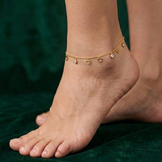 Gold-Toned Anklet AK49 (Only for one Leg)