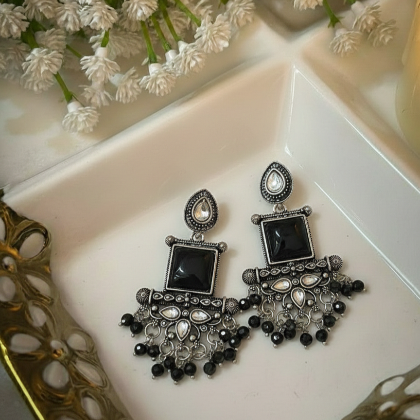 Oxidised Earrings E815