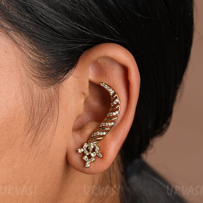 Floral Replica AD Ear-Cuff Earrings E1228