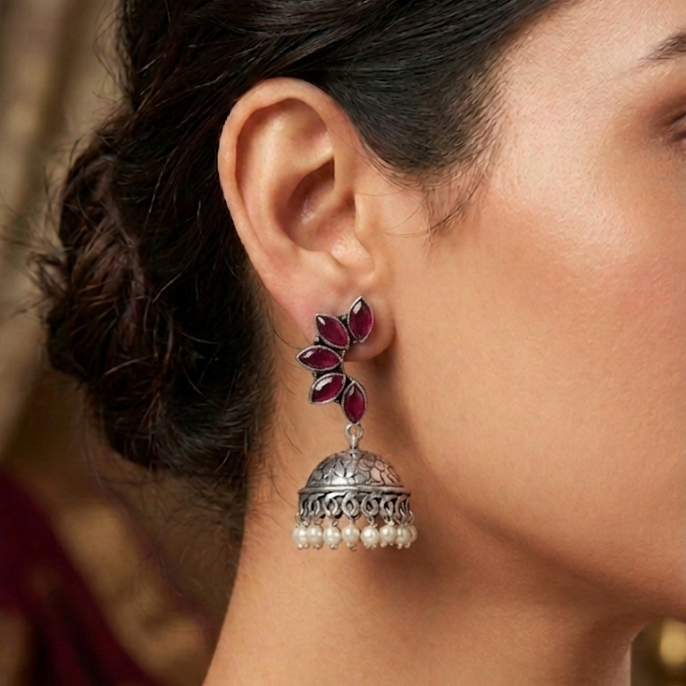Oxidised Earrings E1197