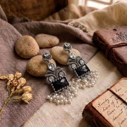 Oxidised Earrings E1159