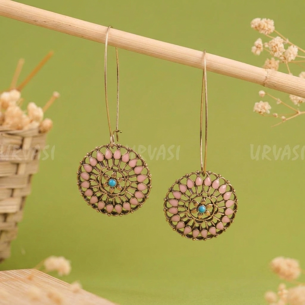 Long Hook Closure Hanging Earrings E1291