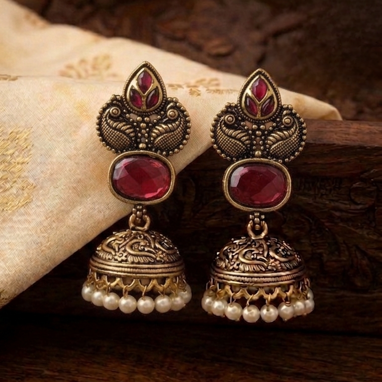Fancy Jumkha Earrings E900