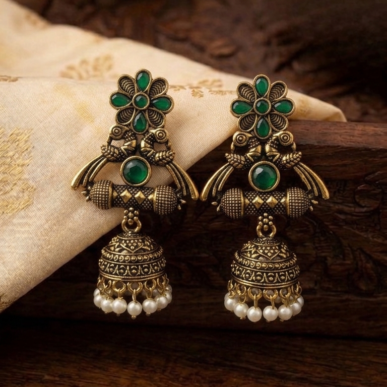Fancy Jumkha Earrings E899