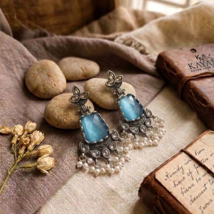 Oxidised Earrings E1156