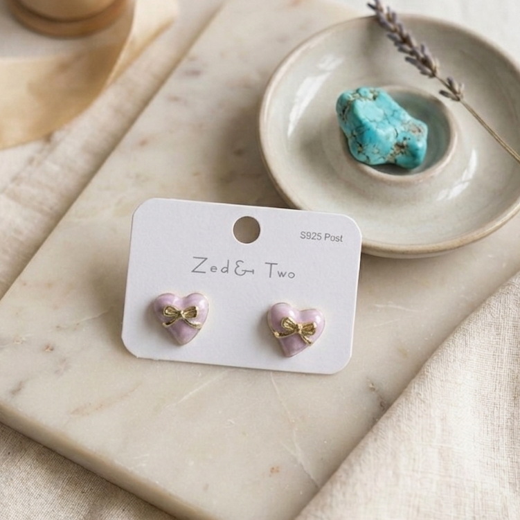 Korean-style enamel stud earrings E1103