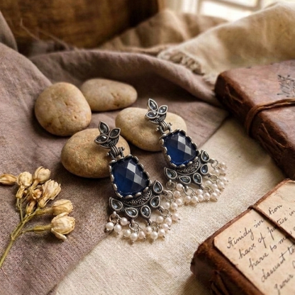 Oxidised Earrings E1156