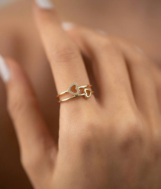 Finger Ring FR74 [Gold Toned]