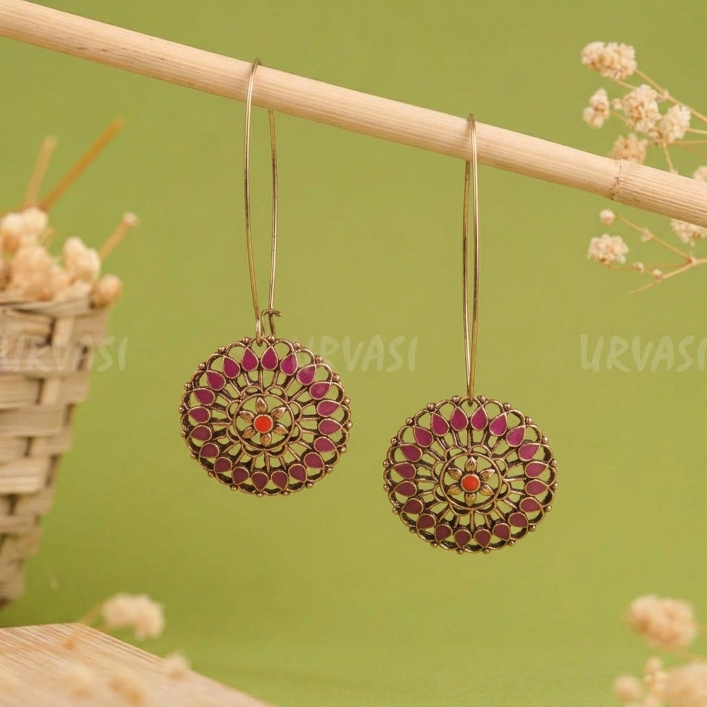 Long Hook Closure Hanging Earrings E1291
