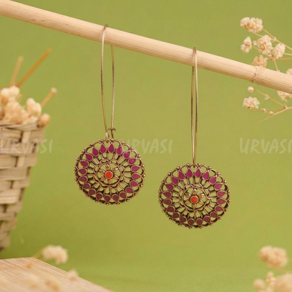 Long Hook Closure Hanging Earrings E1291
