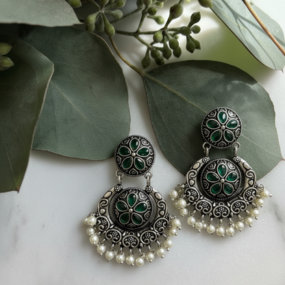 Oxidised Earrings E163