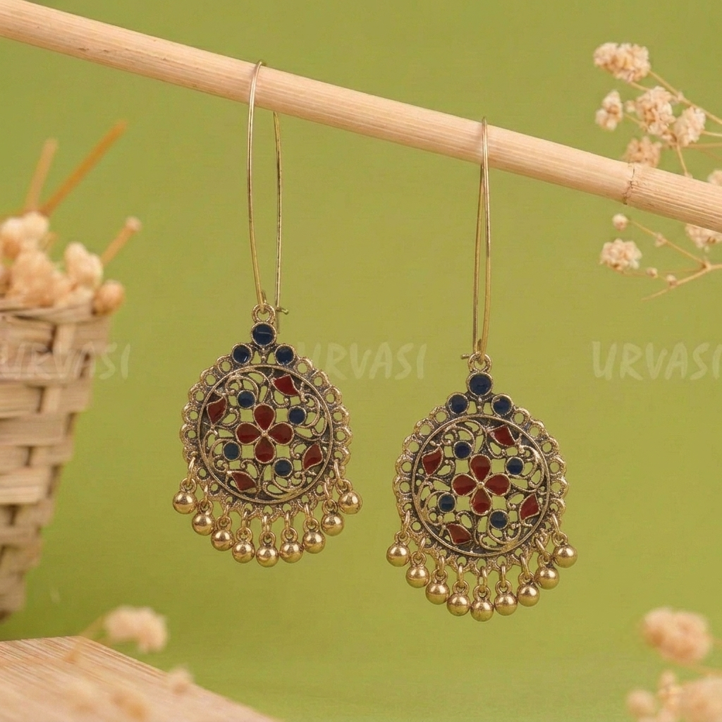 Long Hook Closure Hanging Earrings E1305