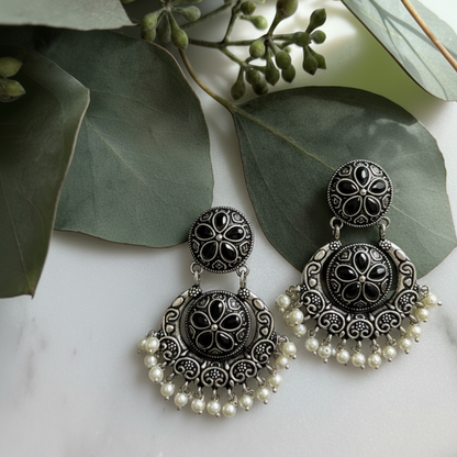 Oxidised Earrings E163