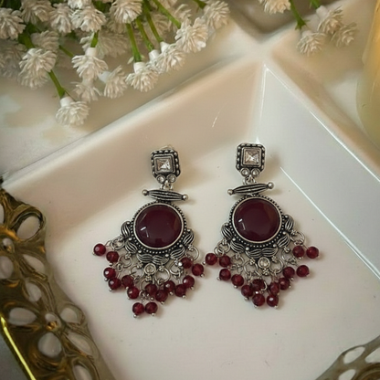 Oxidised Earrings E814