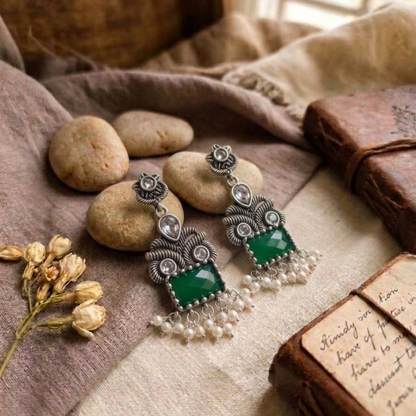 Oxidised Earrings E1159