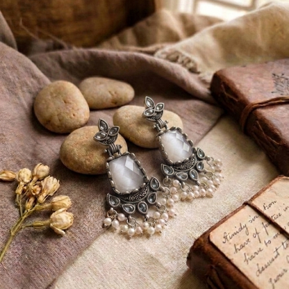 Oxidised Earrings E1156