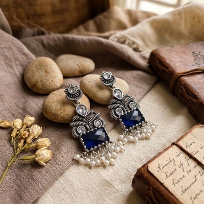 Oxidised Earrings E1159