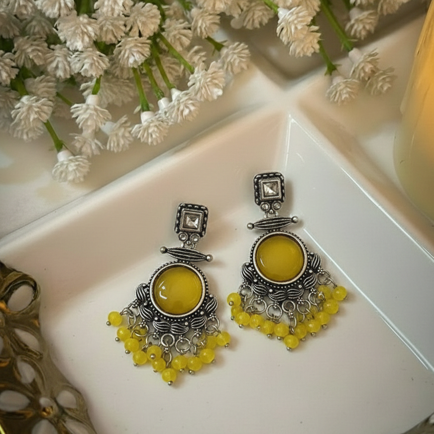 Oxidised Earrings E814