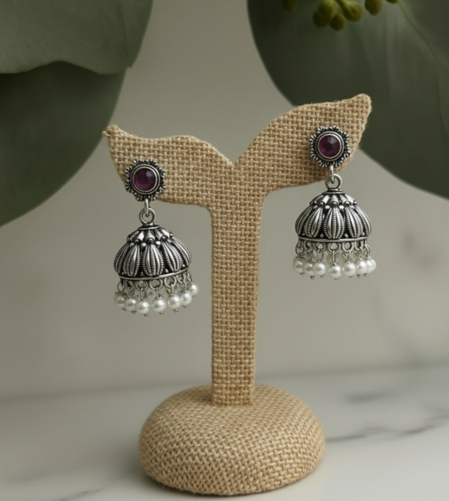 Oxidised Earrings E168