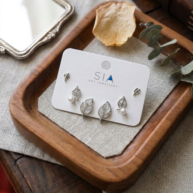 Stud Earrings E1154 (Set of 3)