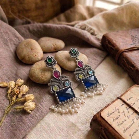 Oxidised Earrings E1159