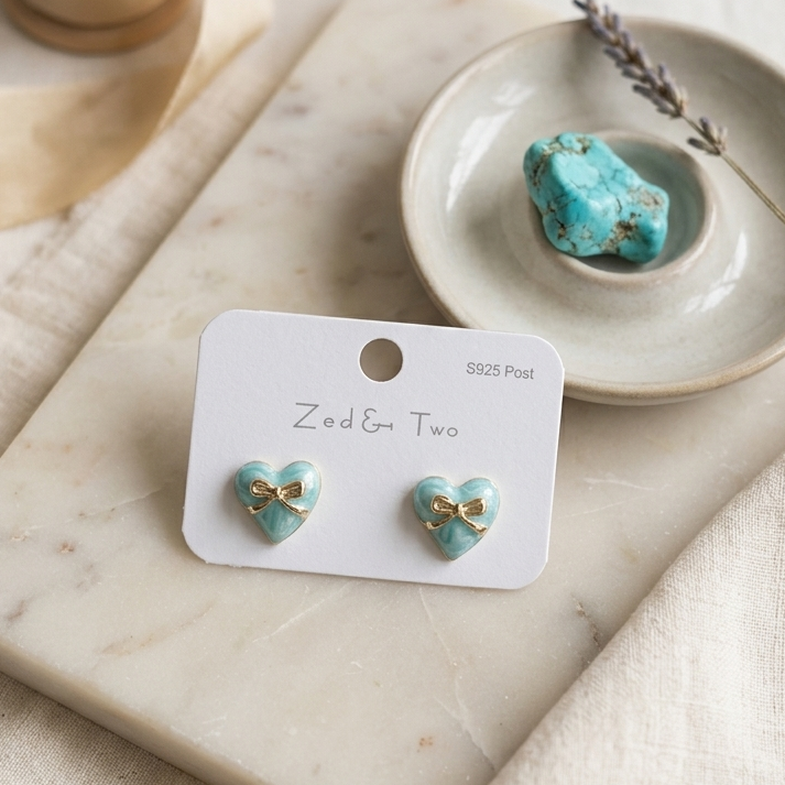 Korean-style enamel stud earrings E1103