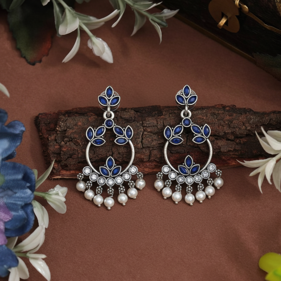 Oxidised Earrings E166