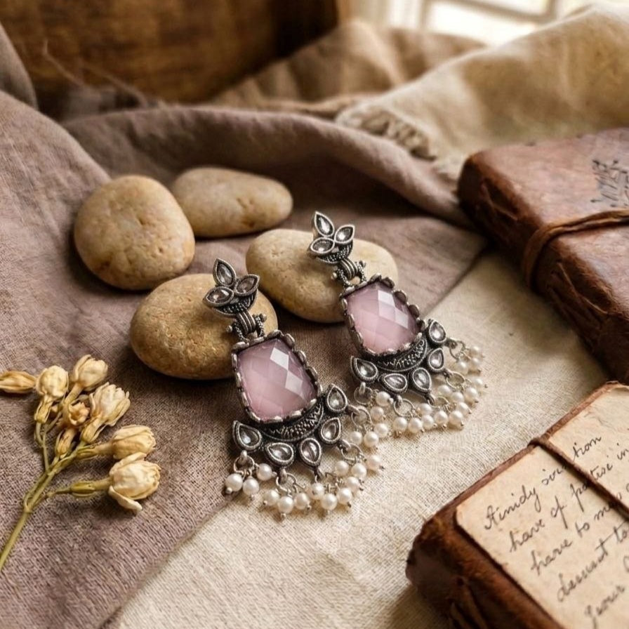Oxidised Earrings E1156