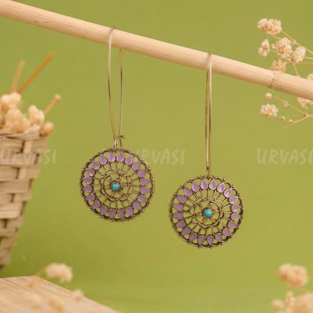 Long Hook Closure Hanging Earrings E1291