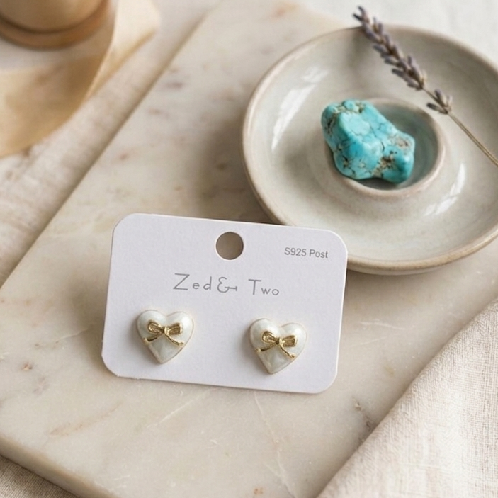 Korean-style enamel stud earrings E1103