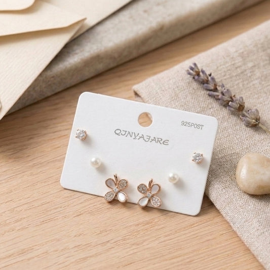 Stud Earrings E1114[Set of 3]