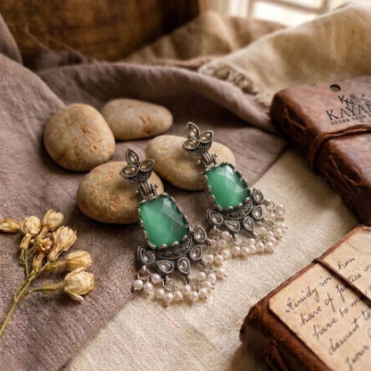 Oxidised Earrings E1156