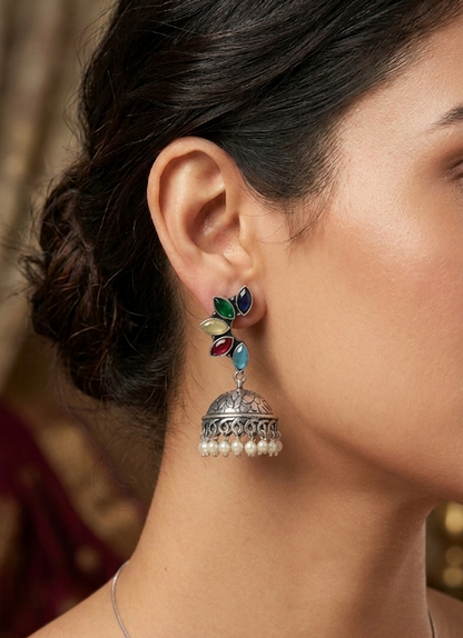 Oxidised Earrings E1197