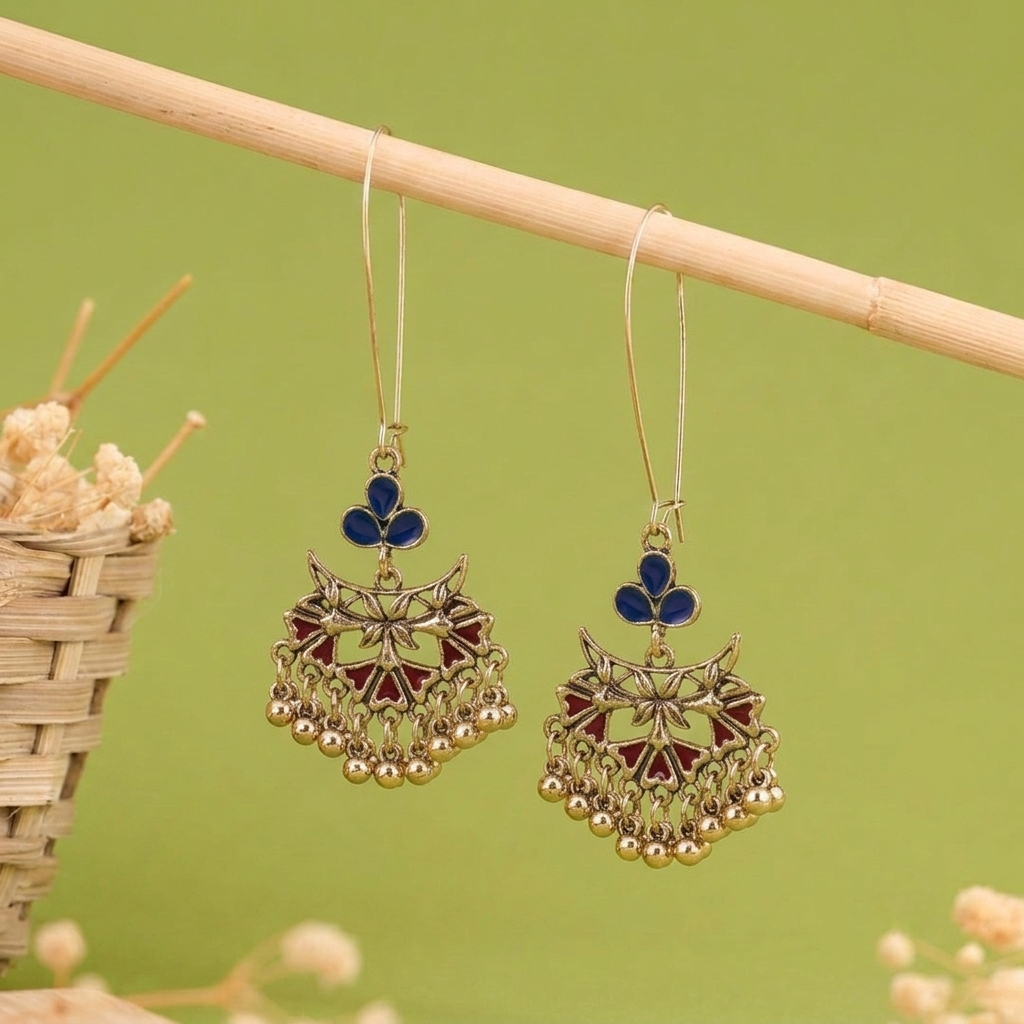 Long Hook Closure Hanging Earrings E1308