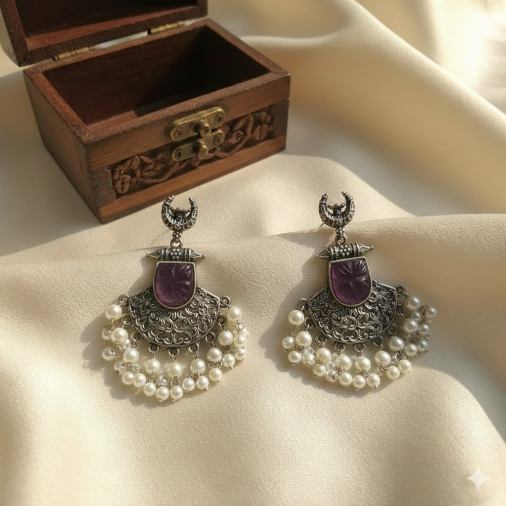 Oxidised Earrings E780