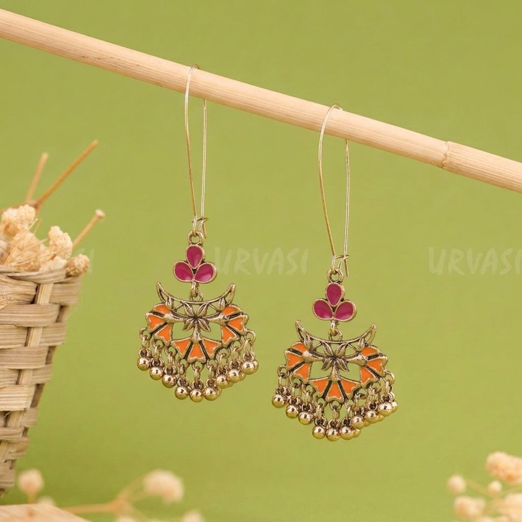 Long Hook Closure Hanging Earrings E1308