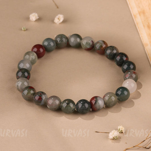 Hand-Made African Blood Stone Bracelet BR106
